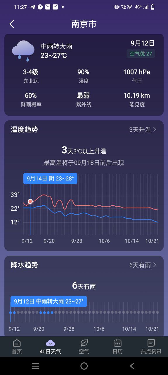 24小时天气app